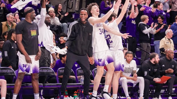 Huskies Braxton Meah (34), Wilhelm Breidenbach (32) and Koren Johnson are eligible to return for 2024-25.